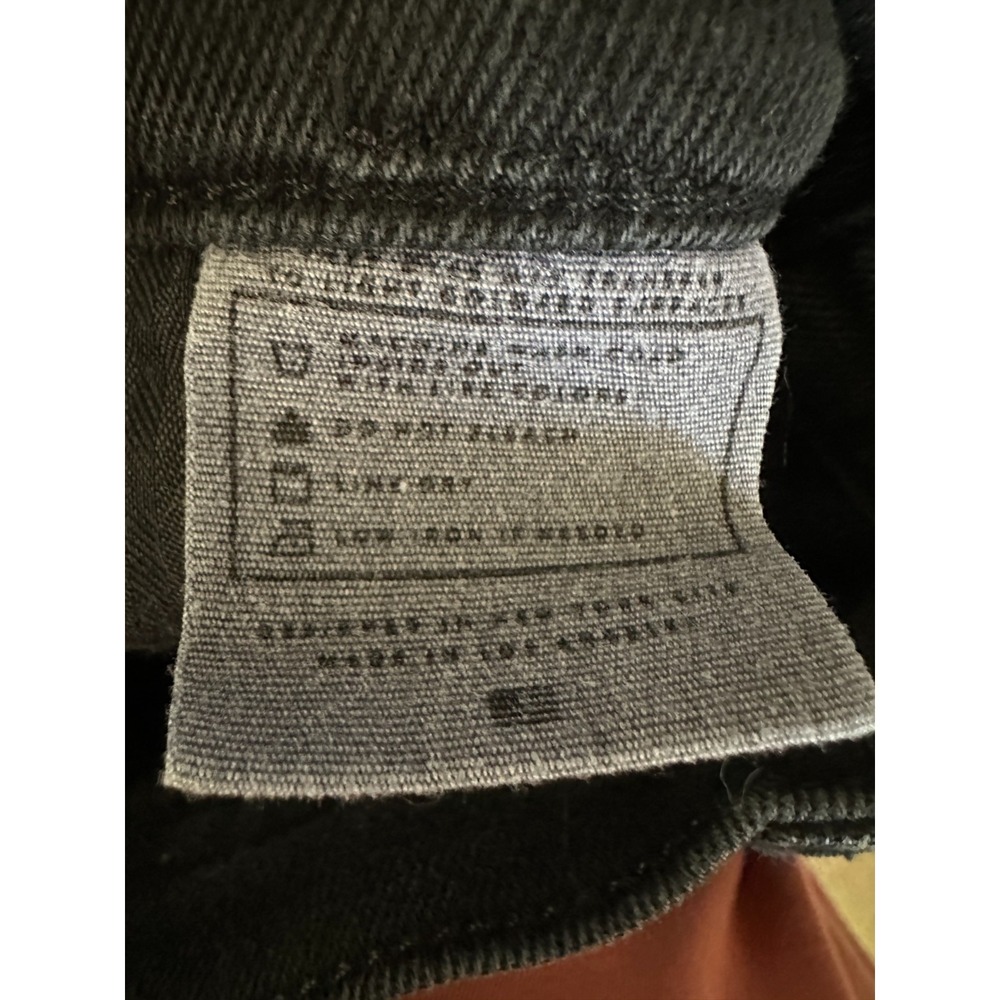 AYR The Rocker Jeans with Frayed Hem in Magnetic Black Cropped Denim Size 26 - Picture 9 of 13